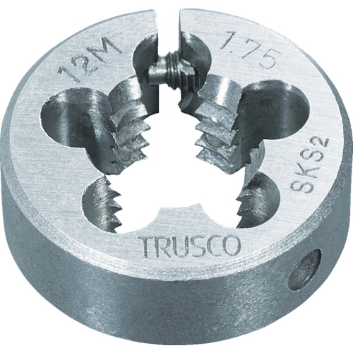 T75D-36X40 トラスコ中山 TRUSCO 丸ダイス 並目 75径 M36X4.0(SKS)【発注単位:1】
