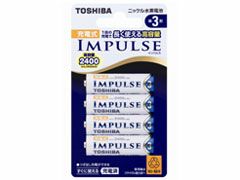 TNH-3A4P 【 単3形 4本入り 】 ニッケル水素電池 東芝 純正部品 新品 充電式 インパルス IMPULSE 充電池 (1セット) TNH3A4P 電池容量 高容量2400mAh 【送料全国一律275円】