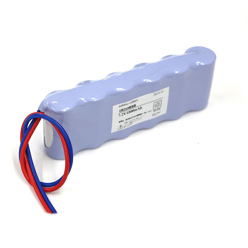 UB210相当品 7.2V1800mAh 組電池 S型 コネクタなしリード線切りっぱなし