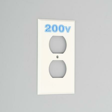 V41N-200 アメリカン電機 エンプラプレ-ト 複式1ケ用 200V