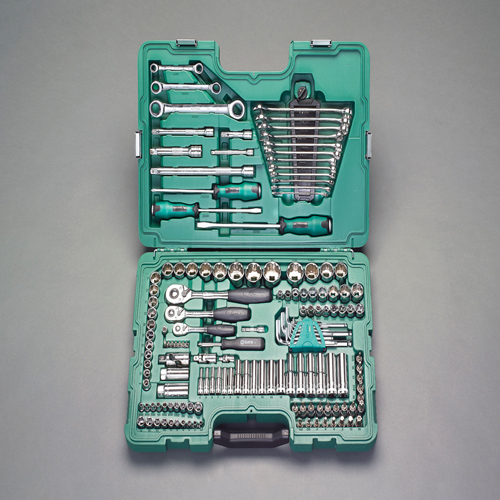 EA687DC-1 エスコ 1/4"・3/8"・1/2"DR ソケットレンチセット (SATA 09510)