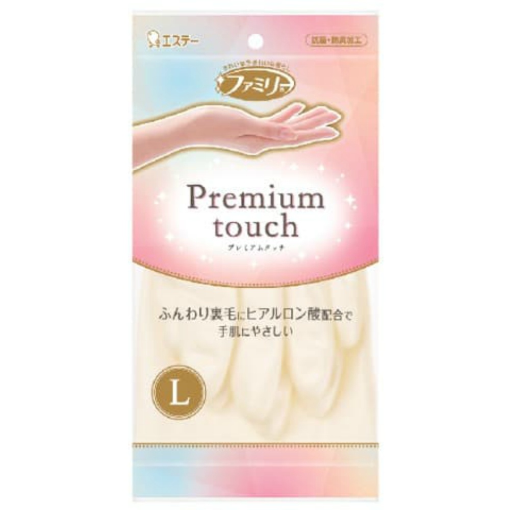 エステー 純正品 ファミリー プレミアムタッチ ヒアルロン酸 L パールホワイト 4901070712090【単品販売。ケース販売ではございません。】
