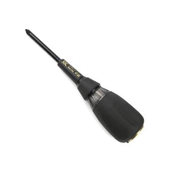 524SK-BG フジ矢 純正品新品 貫通ドライバー/+2×100mm(黒金)