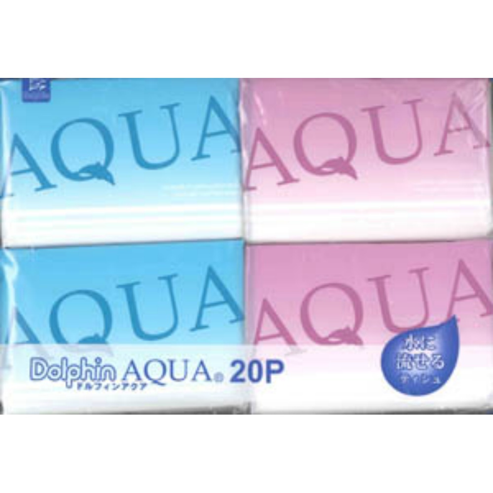 ダイレイ 純正品 ドルフィンアクア ポケットティッシュ ２０個入り 4975810131212【単品販売。ケース販売ではございません。】