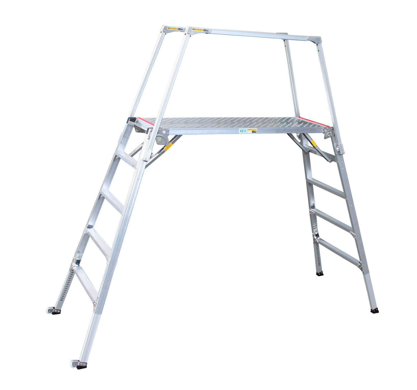 EA905DF-33 エスコ 105-141cm 足場台(調整脚・セーフティーガード付)