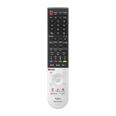 0106380588 シャープ 純正部品 液晶テレビ用 リモコン(010 638 0588)