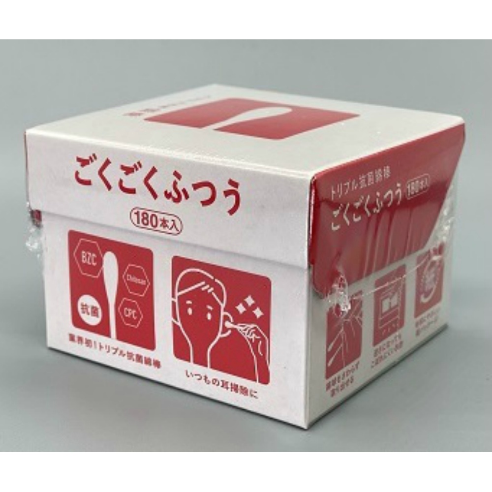平和メディク 純正品 トリプル抗菌綿棒ごくごくふつう180本入 4976558003885【単品販売。ケース販売ではございません。】