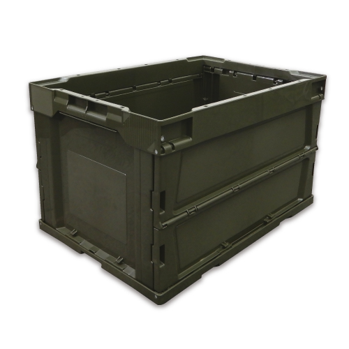 EA506AA-14D エスコ 530x366x325mm/51.9L 折畳コンテナ(OD色) (三甲(サンコー) 550590)