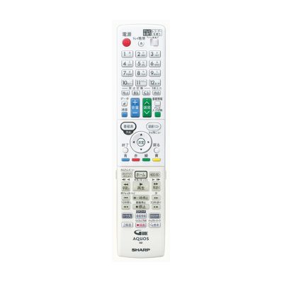 0046380271 シャープ 純正部品 ブルーレイディスクレコーダー用 リモコン<ホワイト系>(004 638 0271)