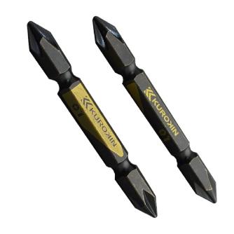 5102-65-BG フジ矢 純正品新品 両頭ビット(黒金・2本組)