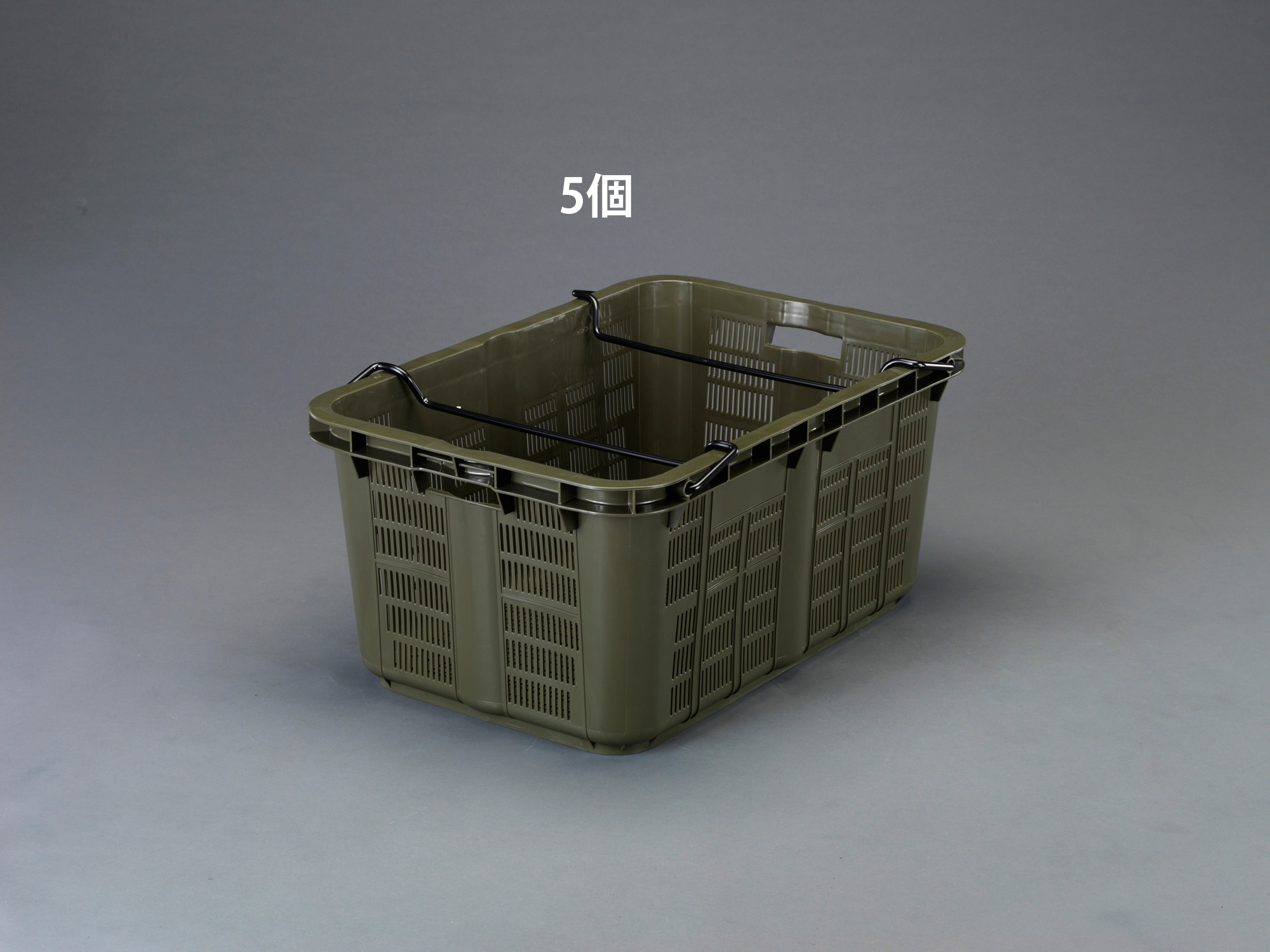 EA506AB-19E エスコ 808x553x370mm/119.6L コンテナ(OD/5個) (ESCOオリジナル ポリプロピレン)