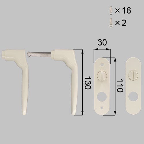 UDPD868B LIXIL・トステム 純正部品 新品 レバーセット 浴室ドア部品 [UDPD868B]
